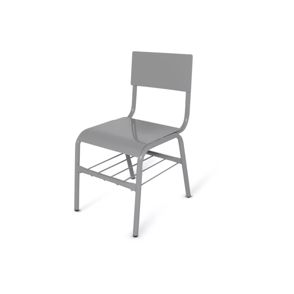 Silla Escolar de Lámina Steel con Parrilla