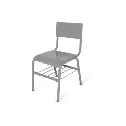 Silla Escolar de Lámina Steel con Parrilla
