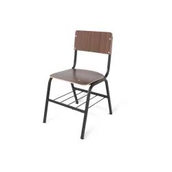 Silla Escolar de Triplay con Laminado Plástico y Parrilla