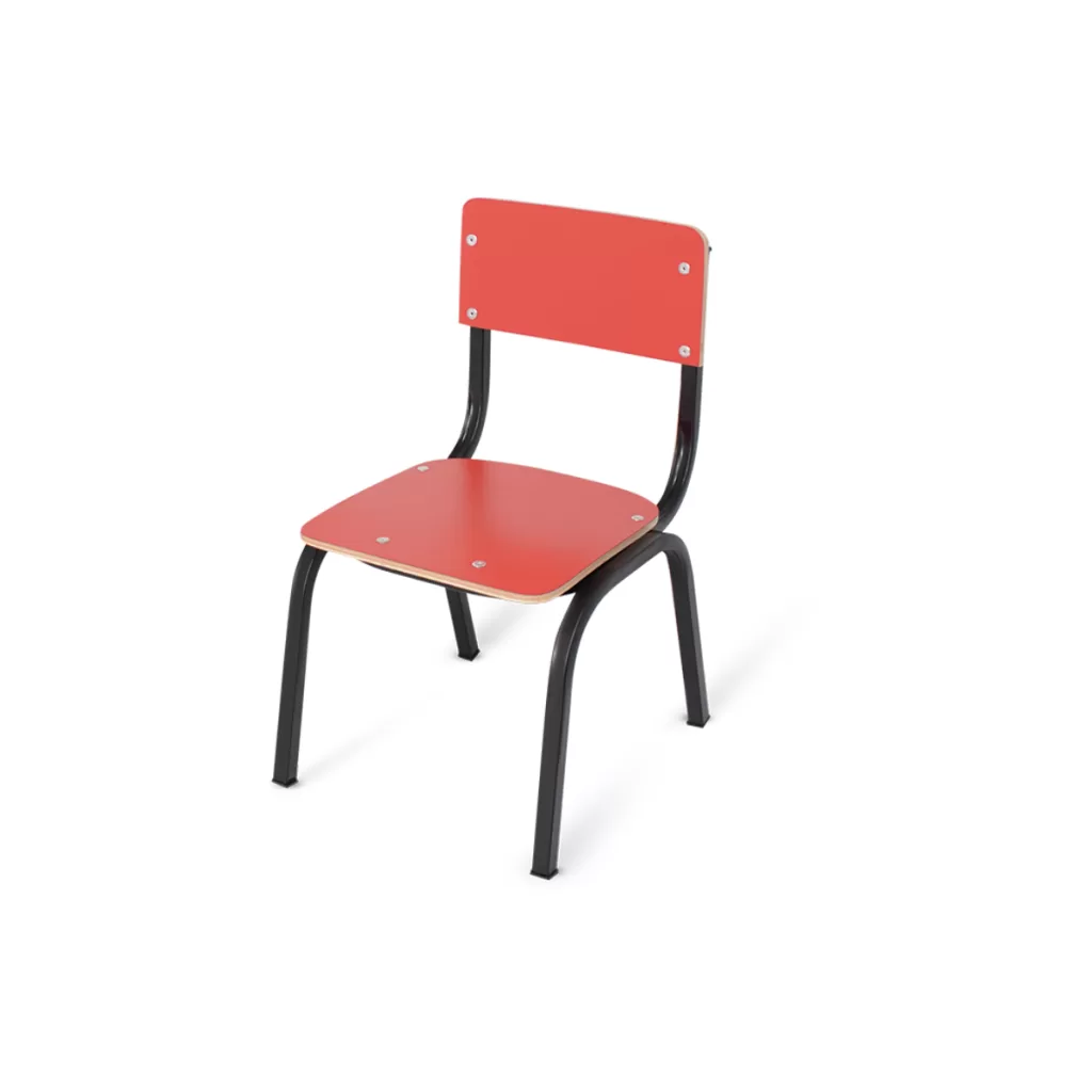 Silla Escolar Infantil de Triplay con Laminado Plástico