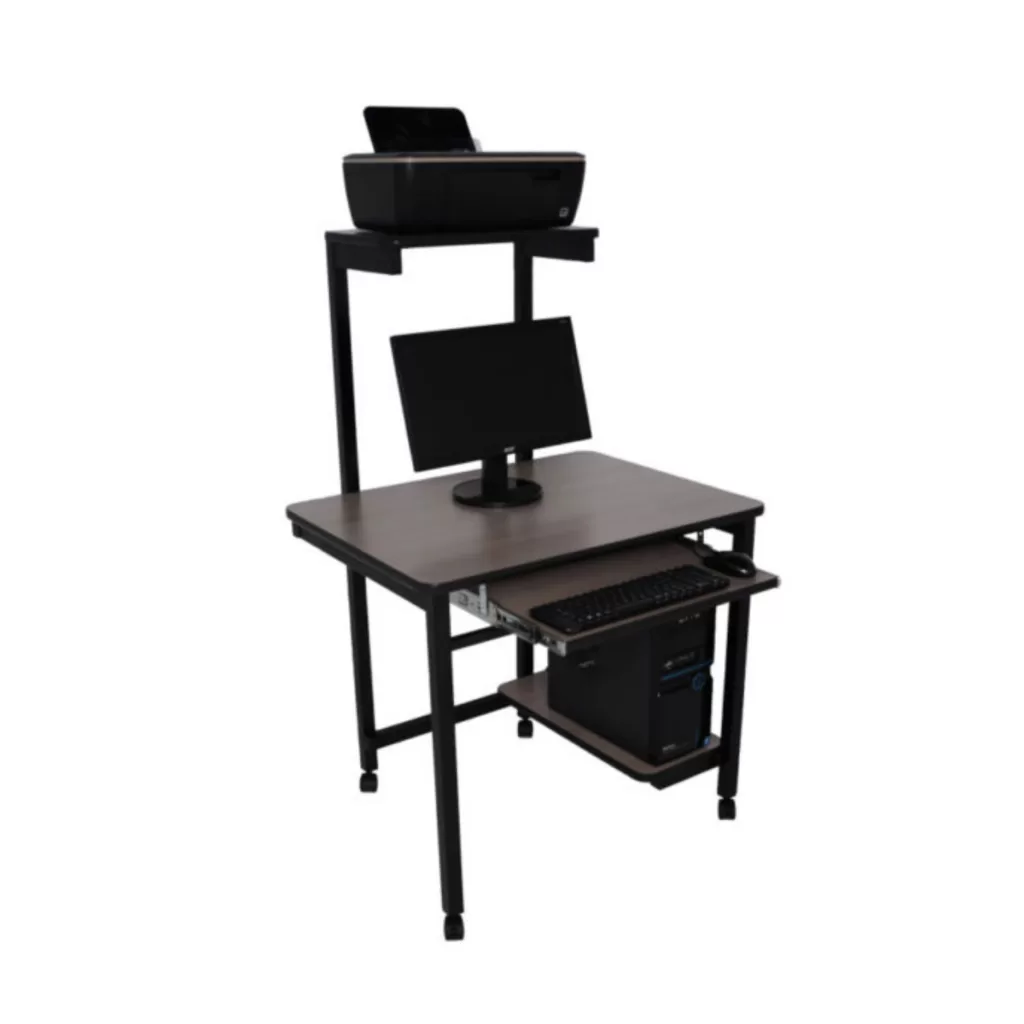Mueble Multimedia Adulto con Porta Teclado y Porta CPU