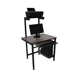 Mueble Multimedia Adulto con Porta Teclado y Porta CPU