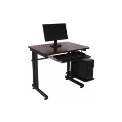Mueble PC Adulto con Porta Teclado y Porta CPU