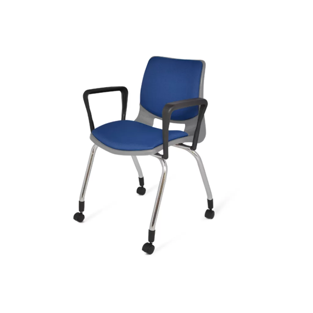Silla Secretarial Apilable Bold Adulto Tapizada con Brazos